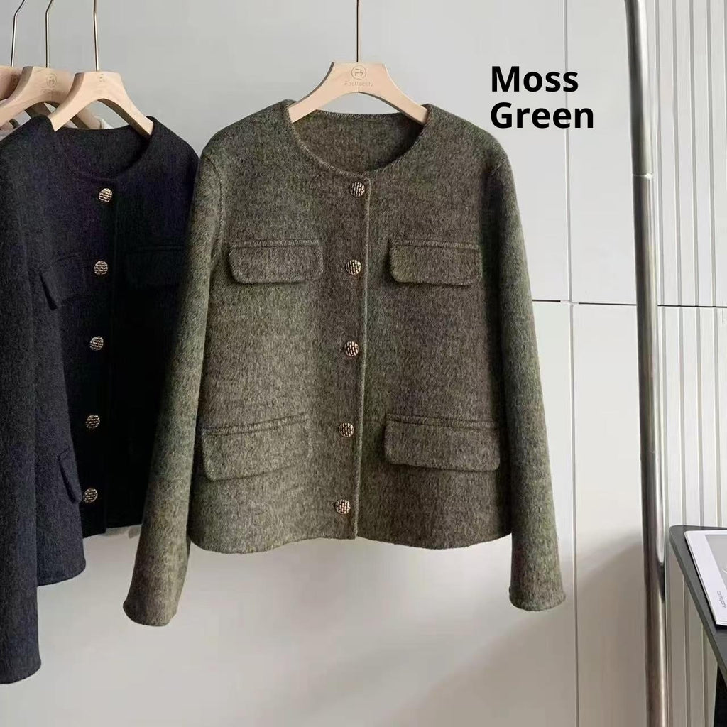 Casual All-matching Graceful Fashion Long Sleeve Solid Color Top