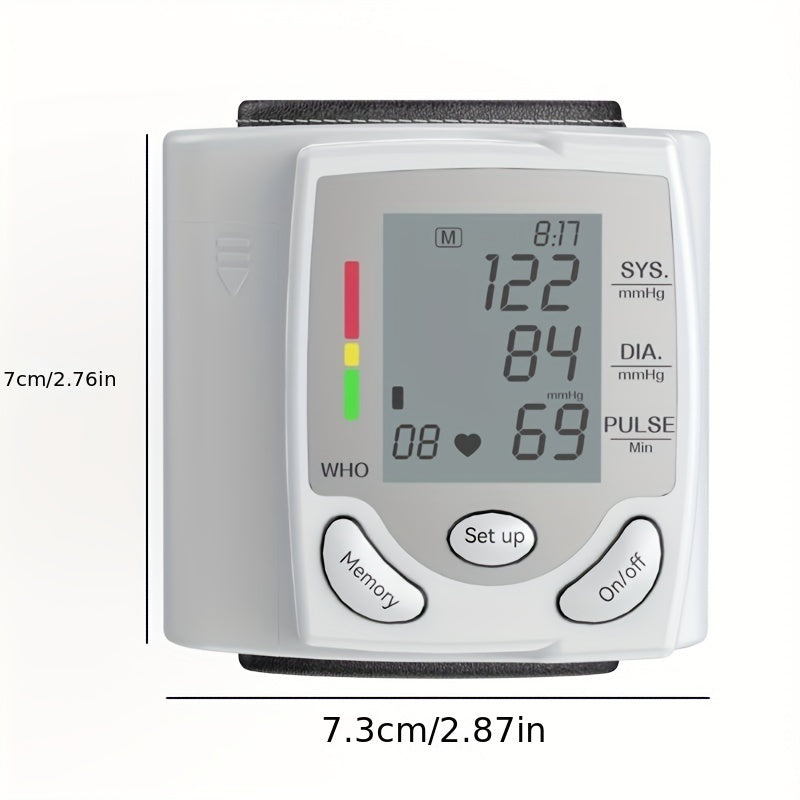 Wrist Electronic Blood Pressure Monitor, BP Sphygmomanometer